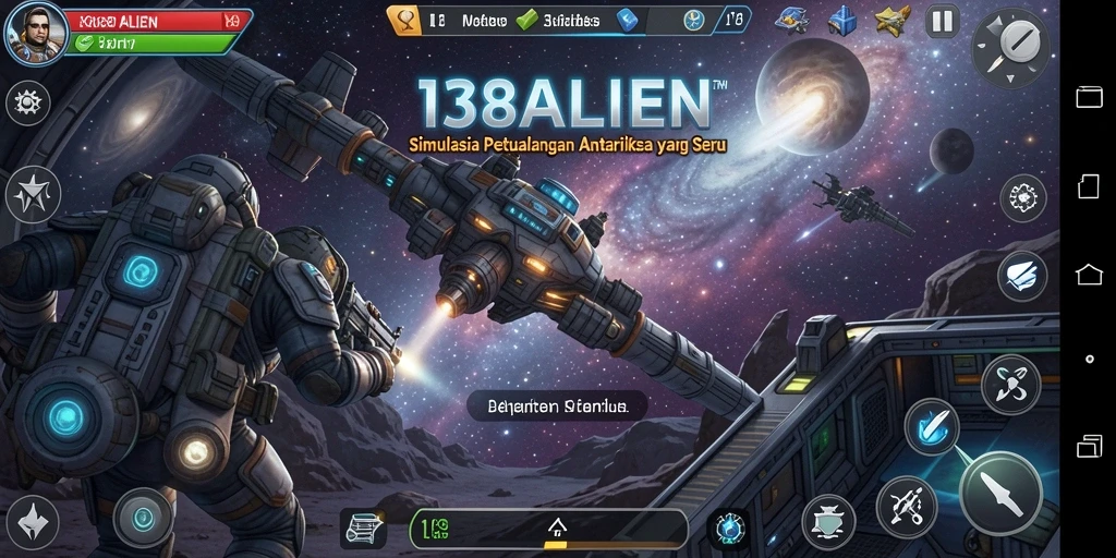 Tampilan gameplay 138ALIEN yang mendebarkan di luar angkasa.