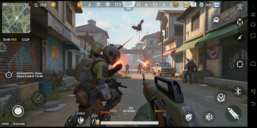 Gameplay seru dalam 33ZK dengan pertempuran taktis dan grafis yang menawan.