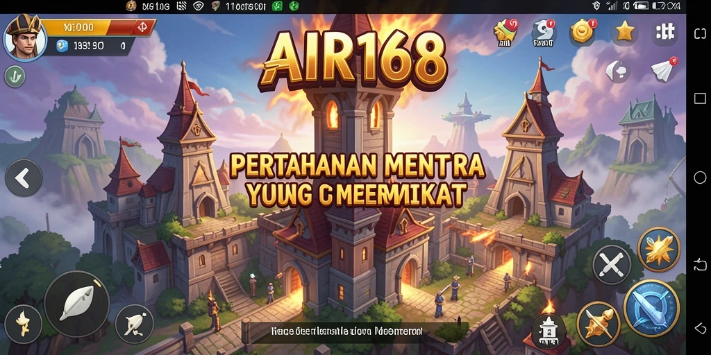 Tampilan gameplay yang mengasyikkan dari game Tower Defense.