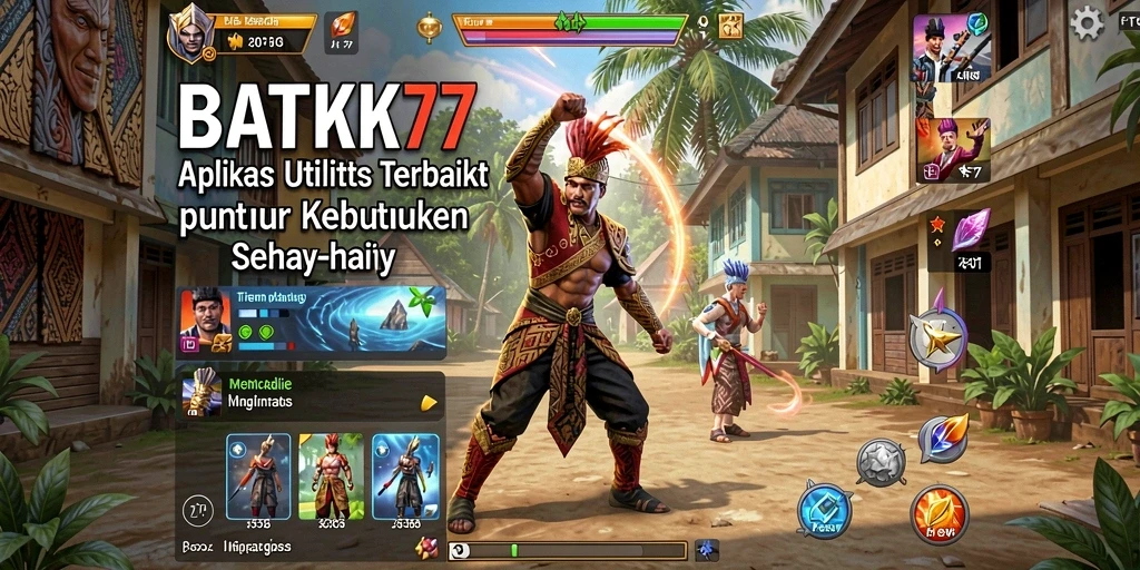 Tampilan antarmuka BATIK77 yang sederhana dan menarik.