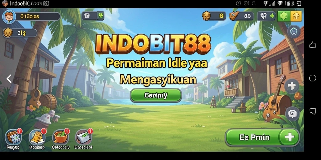 Tampilan gameplay INDOBIT88 yang santai dan menarik.