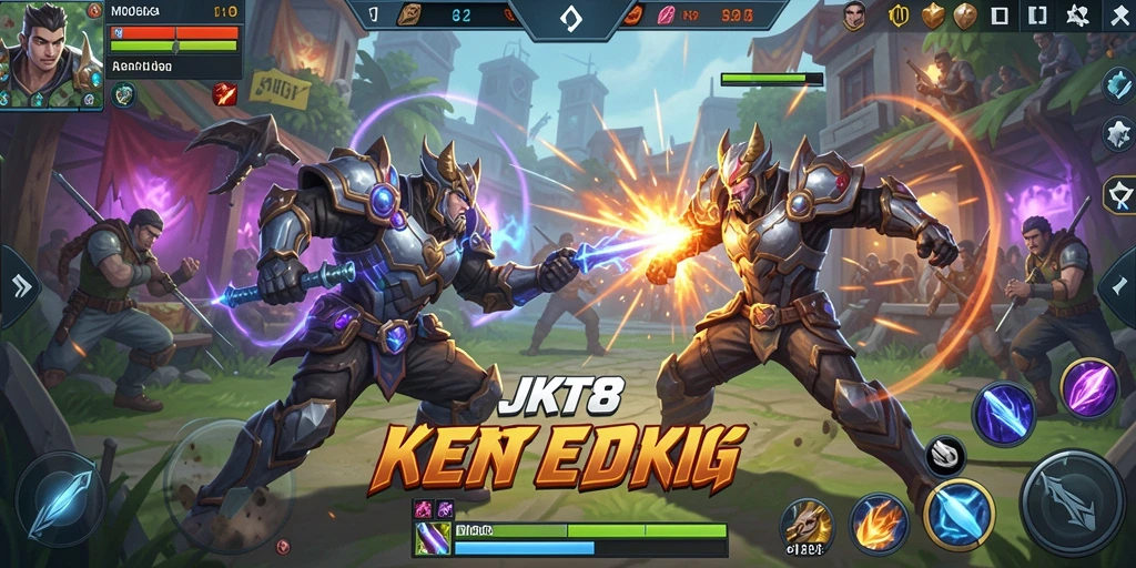Screenshot dari gameplay JKT8 yang menarik dan kompetitif.