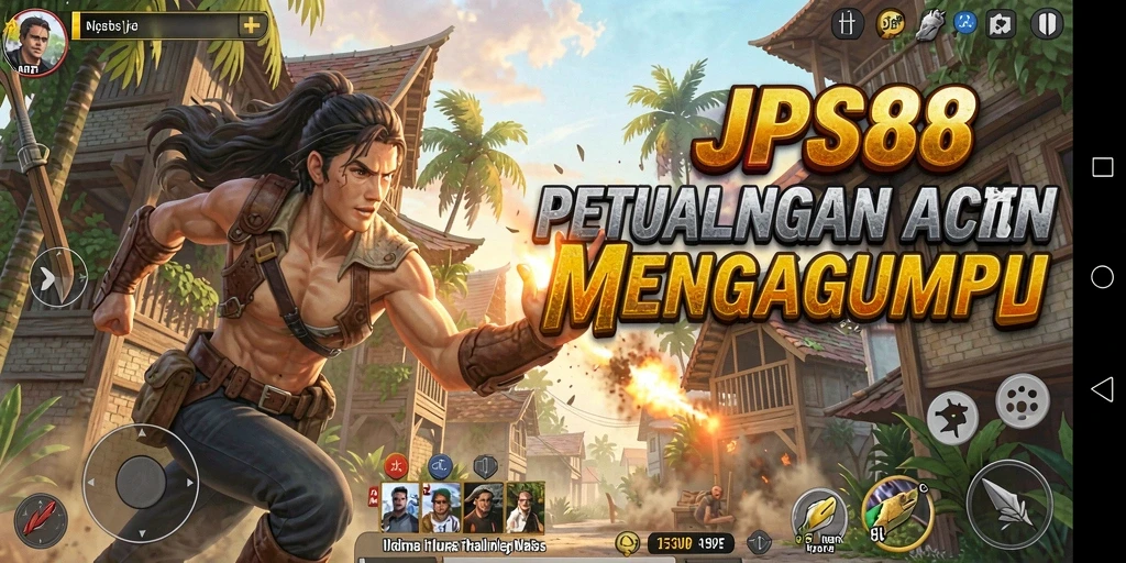 Screenshot utama JPS88 menampilkan pertarungan seru dalam dunia ARPG.