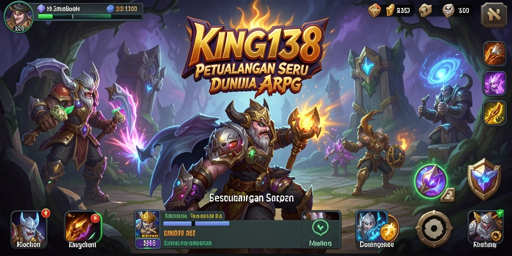 Tampilan gameplay KING138 yang mendebarkan dalam pertarungan ARPG.