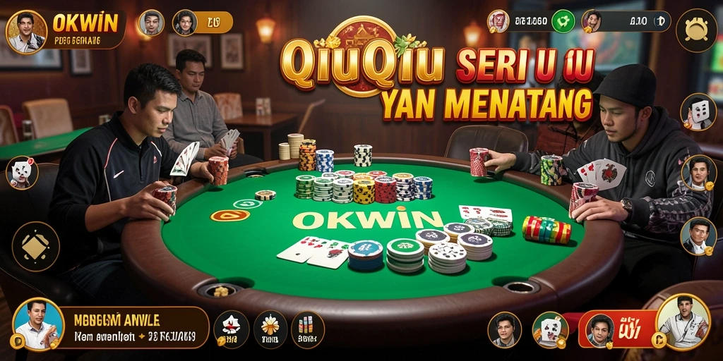 Gameplay seru QiuQiu di aplikasi OKWIN.