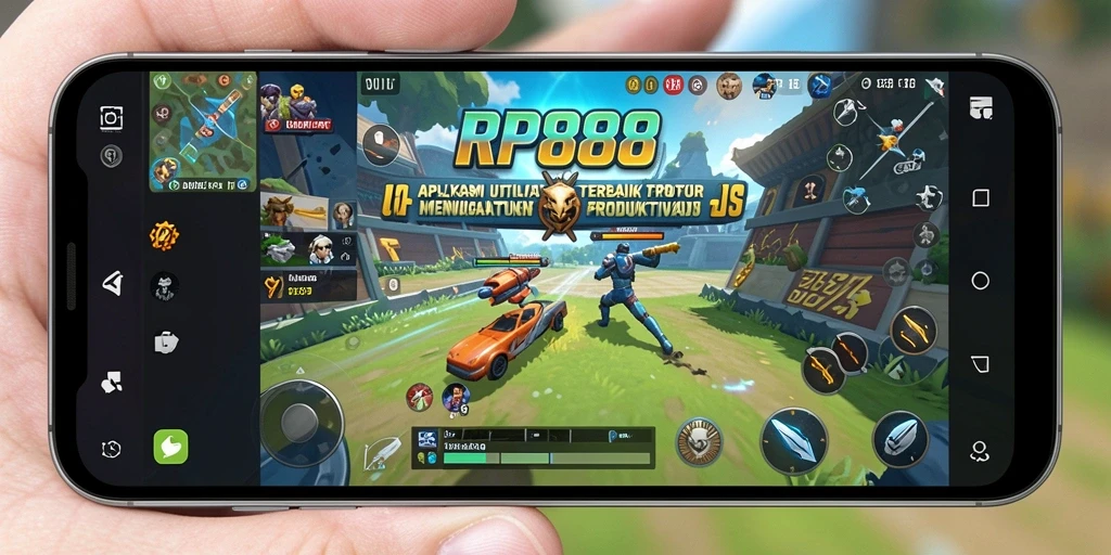 Screenshot utama RP888 menampilkan antarmuka pengguna yang menarik dan fungsional.