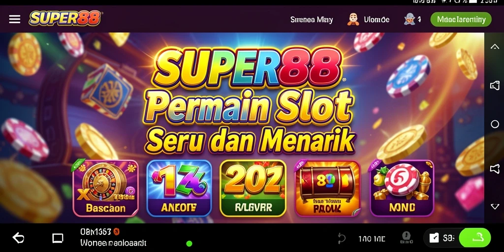 Screenshot gameplay <strong>SUPER88</strong> menampilkan keseruan putaran slot yang mengasyikkan.