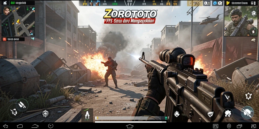 Tampilan screenshot gameplay ZOROTOTO yang intens dan menegangkan.